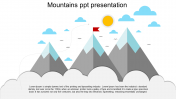 Best Mountains PPT Presentation Slide Template Design
